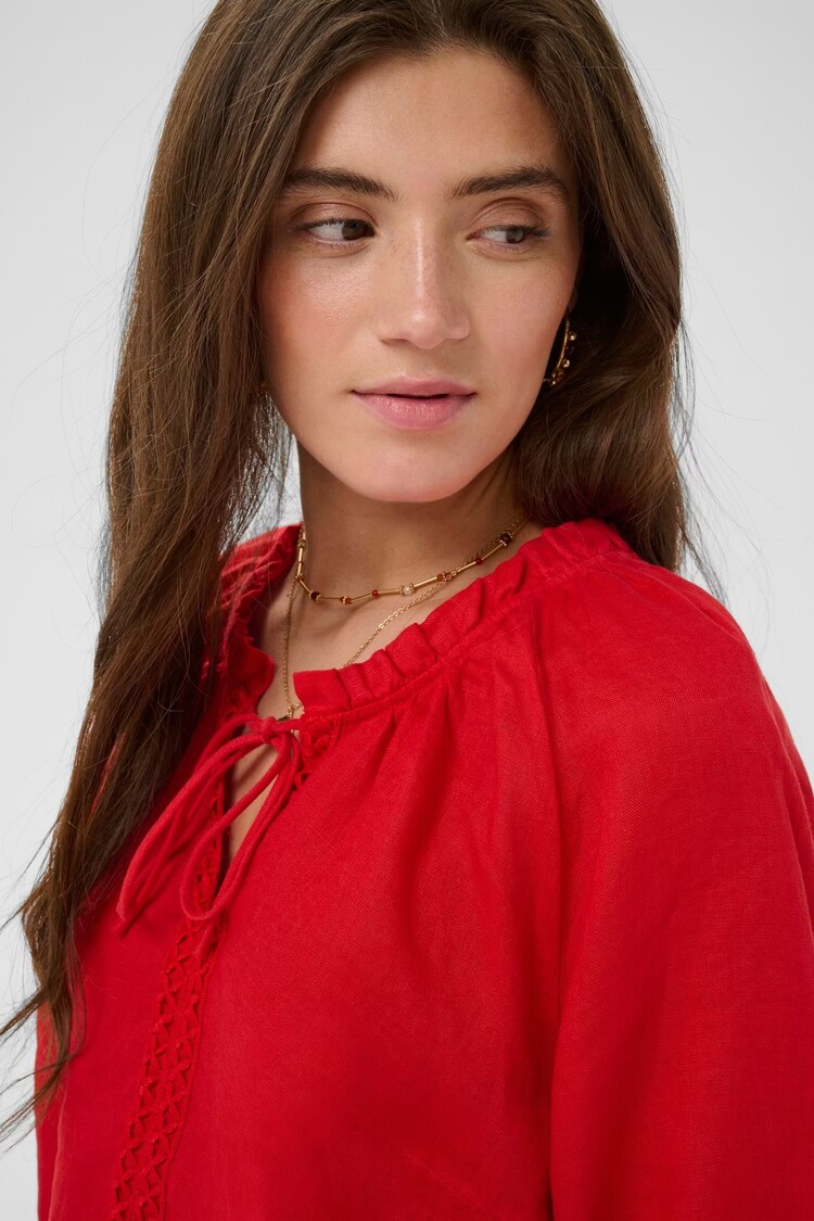 Cream Cream - BELLIS Lace SS Blouse