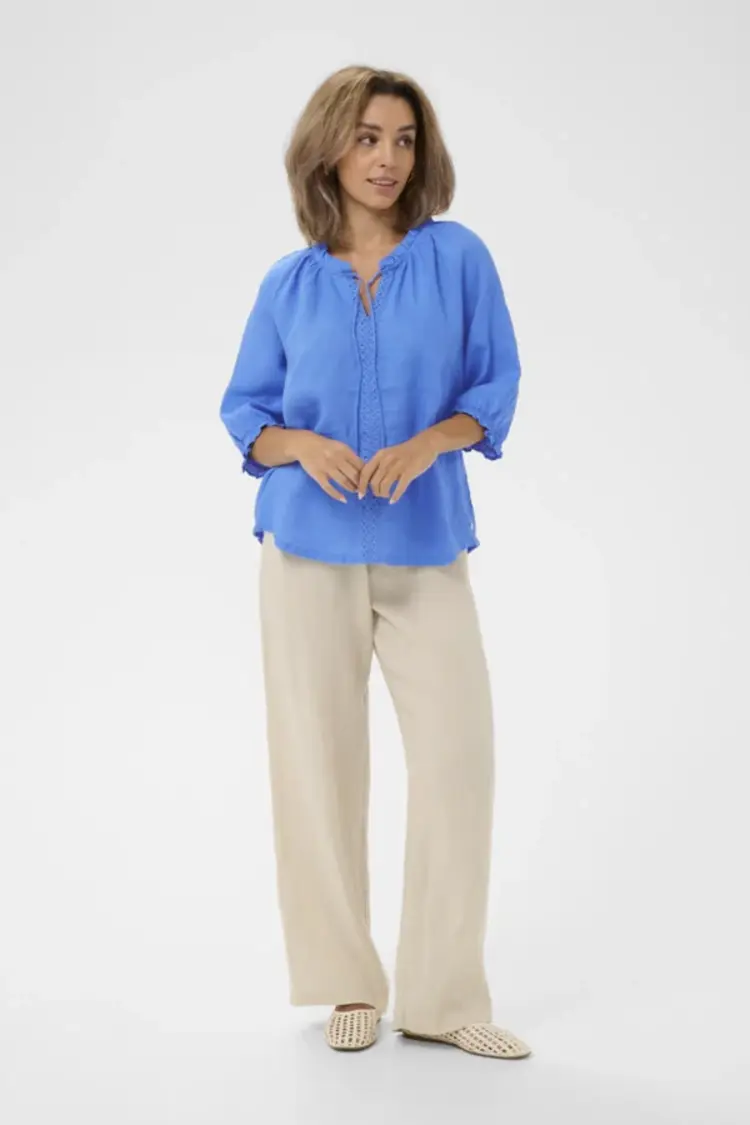 Cream Cream - BELLIS Lace SS Blouse