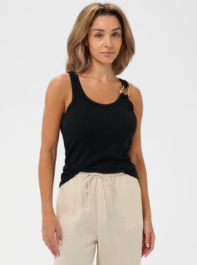 Cream Cream - RIBBA Slvless Deco Top