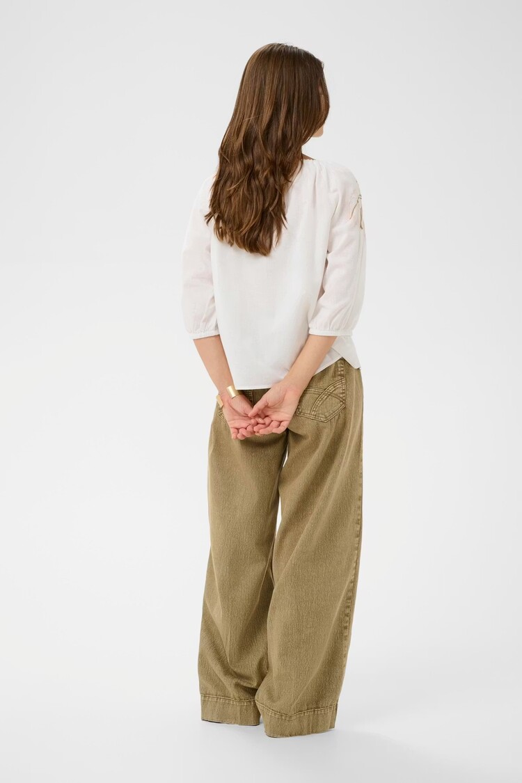 Cream Cream - BRIANNA Embroidered Blouse