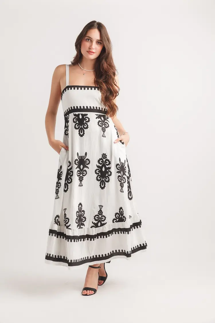 Papillon Papillon - Boho Printed Slvless Dress