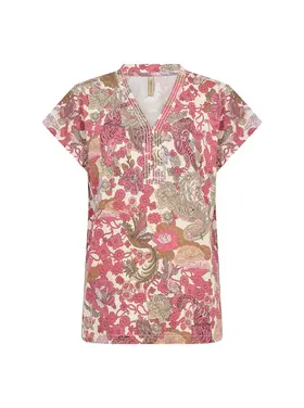 Soya Concept Soya Concept - FELICITY 535 Printed V Neck Top