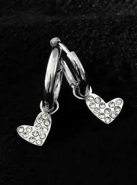 Hackney Nine Hackney Nine - VIRTUOUS Hearts Earring Silver