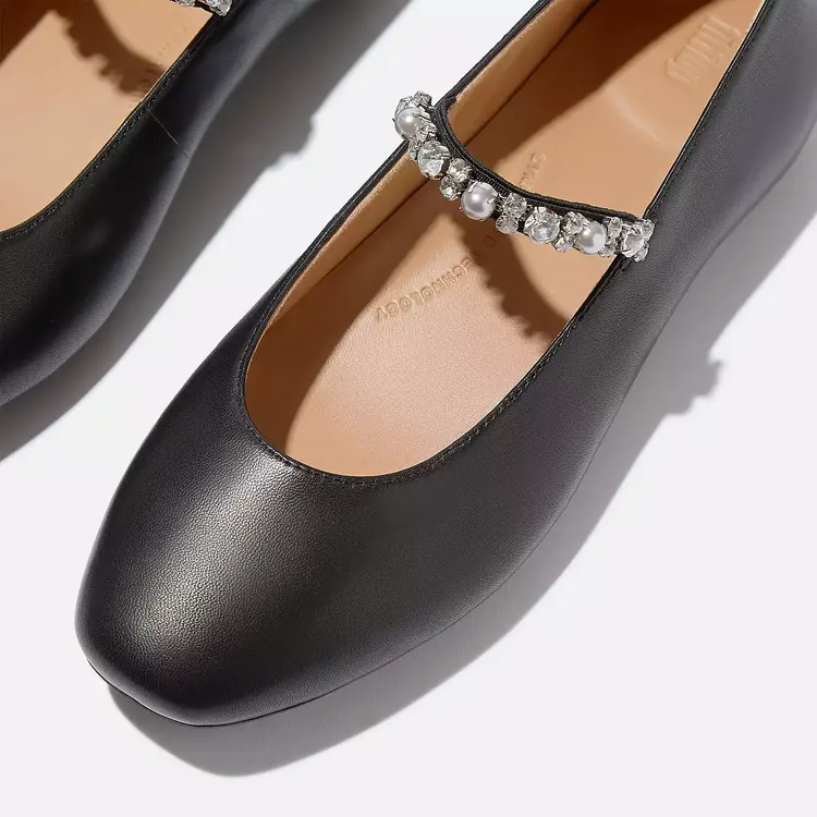 Fit Flop Fit Flop - DELICATO Pearl/Crystal Ballet Flat