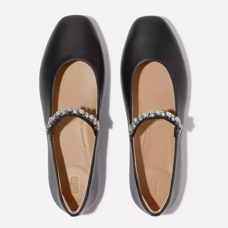 Fit Flop Fit Flop - DELICATO Pearl/Crystal Ballet Flat