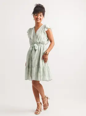 Papillon Papillon - Burn Out  Dress w/Tie