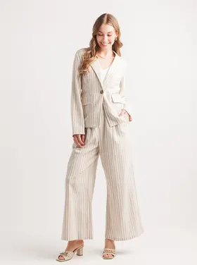 Papillon Papillon - Striped Linen Blazer