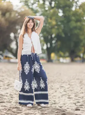 Papillon Papillon - Embroidered Tie Vest