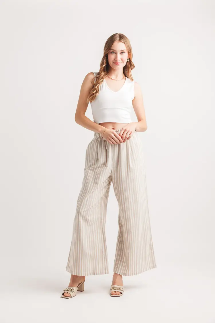 Papillon Papillon - Striped Wide Leg Pant