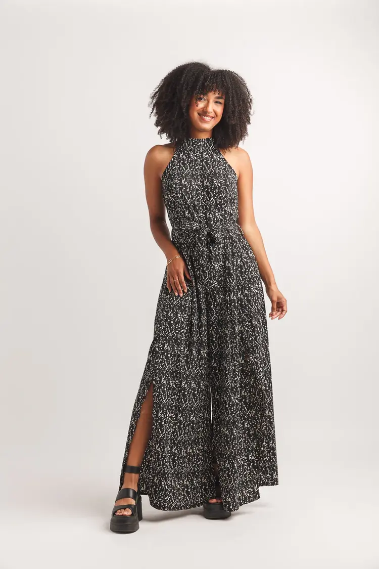 Papillon Papillon - Printed Halter Neck Jumpsuit