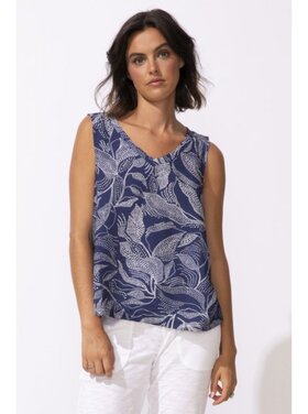 Escape Escape - Printed Leaves Tank