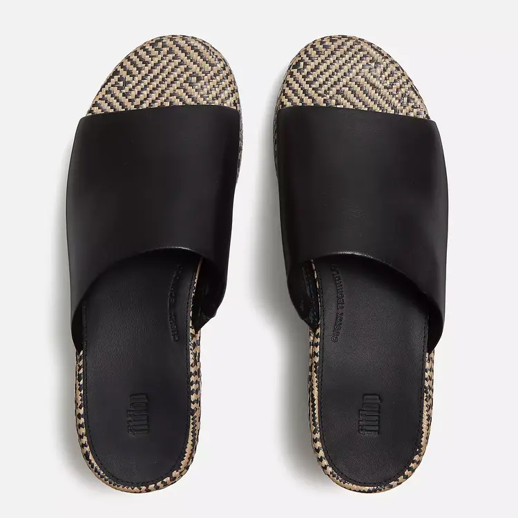 Fit Flop Fit Flop - Platform Graphic Weave Heeled Slides