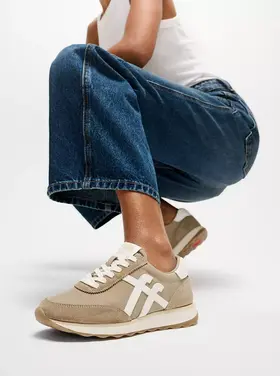 Fit Flop Fit Flop - Retro-Q Fabric/Suede Sneaker