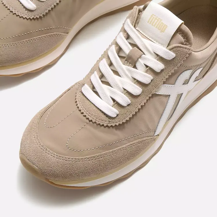 Fit Flop Fit Flop - Retro-Q Fabric/Suede Sneaker