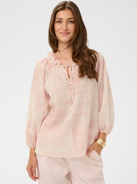 Cream Cream - GITTA 3/4 Slv  Tie Dye Blouse