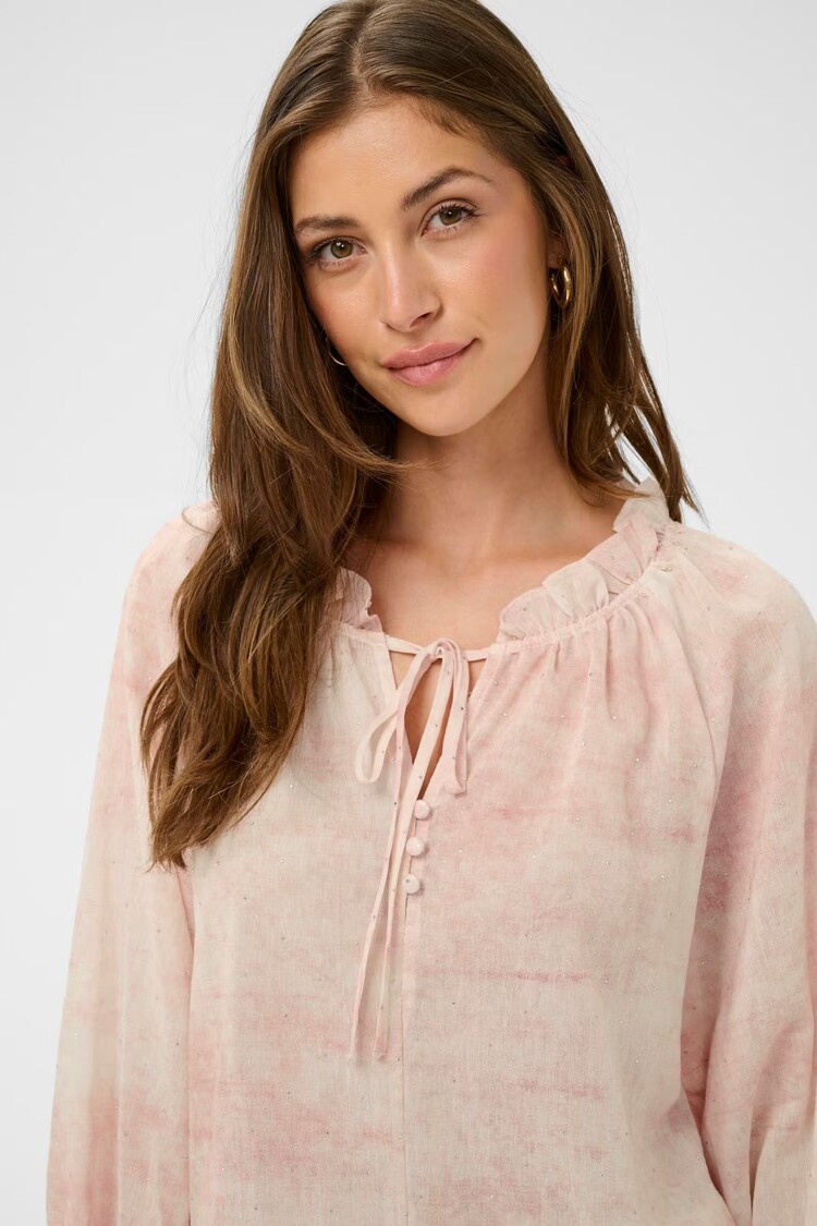 Cream Cream - GITTA 3/4 Slv  Tie Dye Blouse