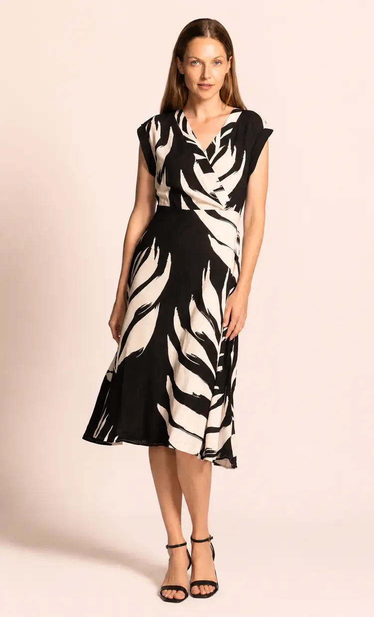 Pink Martini Pink Martini - ELMER Leaf Print Dress