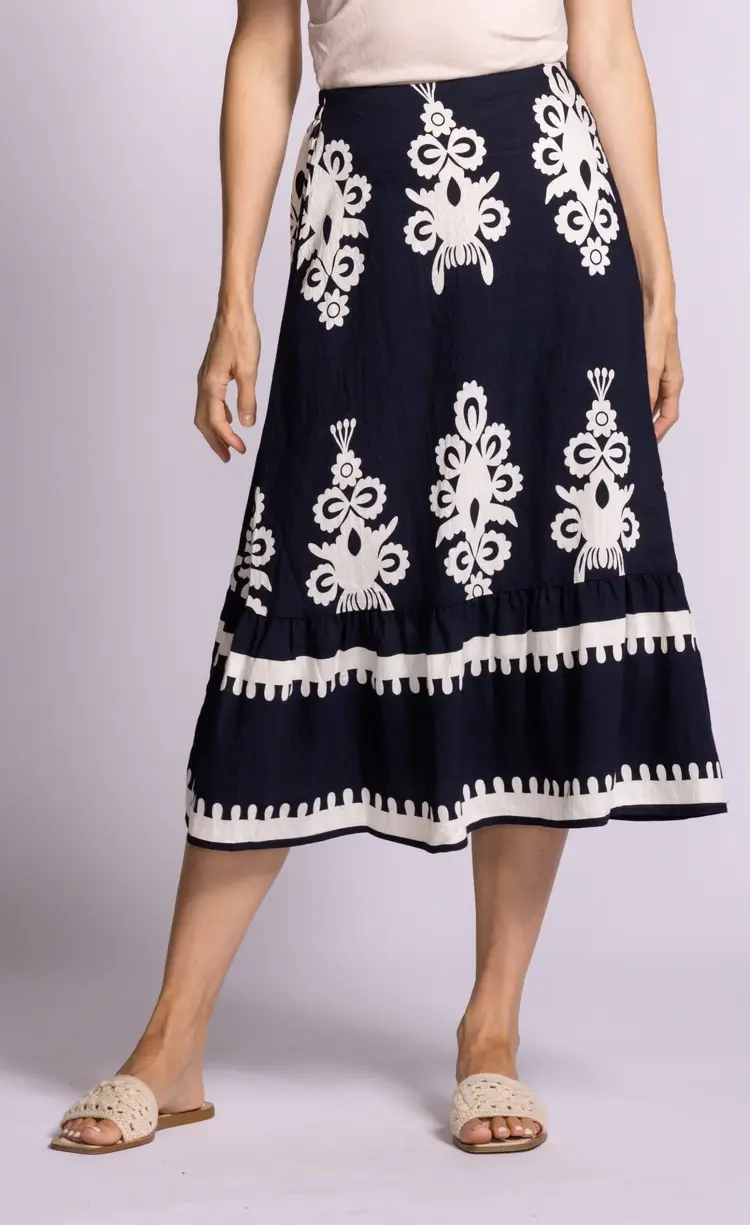 Pink Martini Pink Martini - BELLINGHAM Printed Skirt