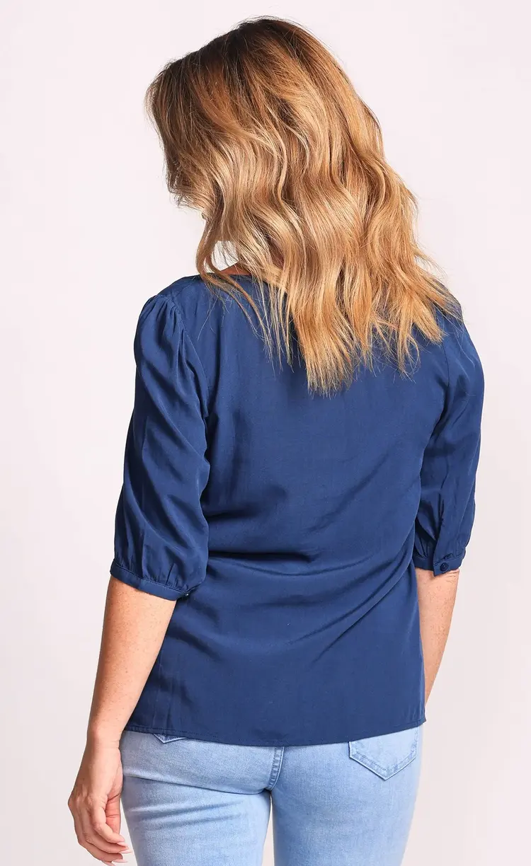 Pink Martini Pink Martini - AZALEA Eyelet Button Front Top