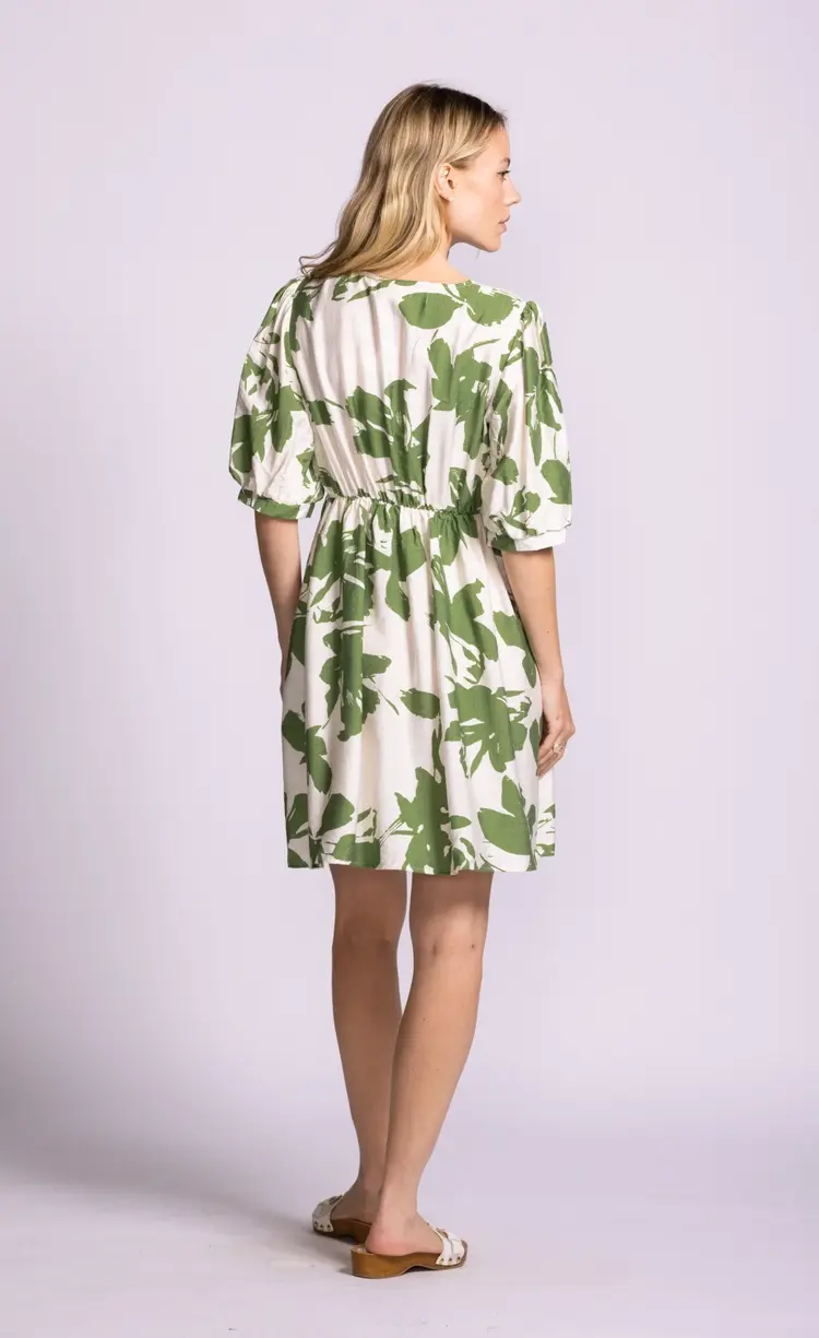 Pink Martini Pink Martini - BAKMAN Contrasted Floral Print Dress