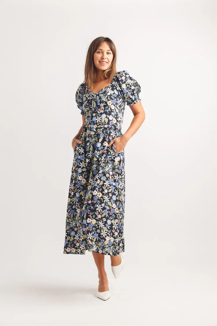 Papillon Papillon - Floral Puff Slv  Dress