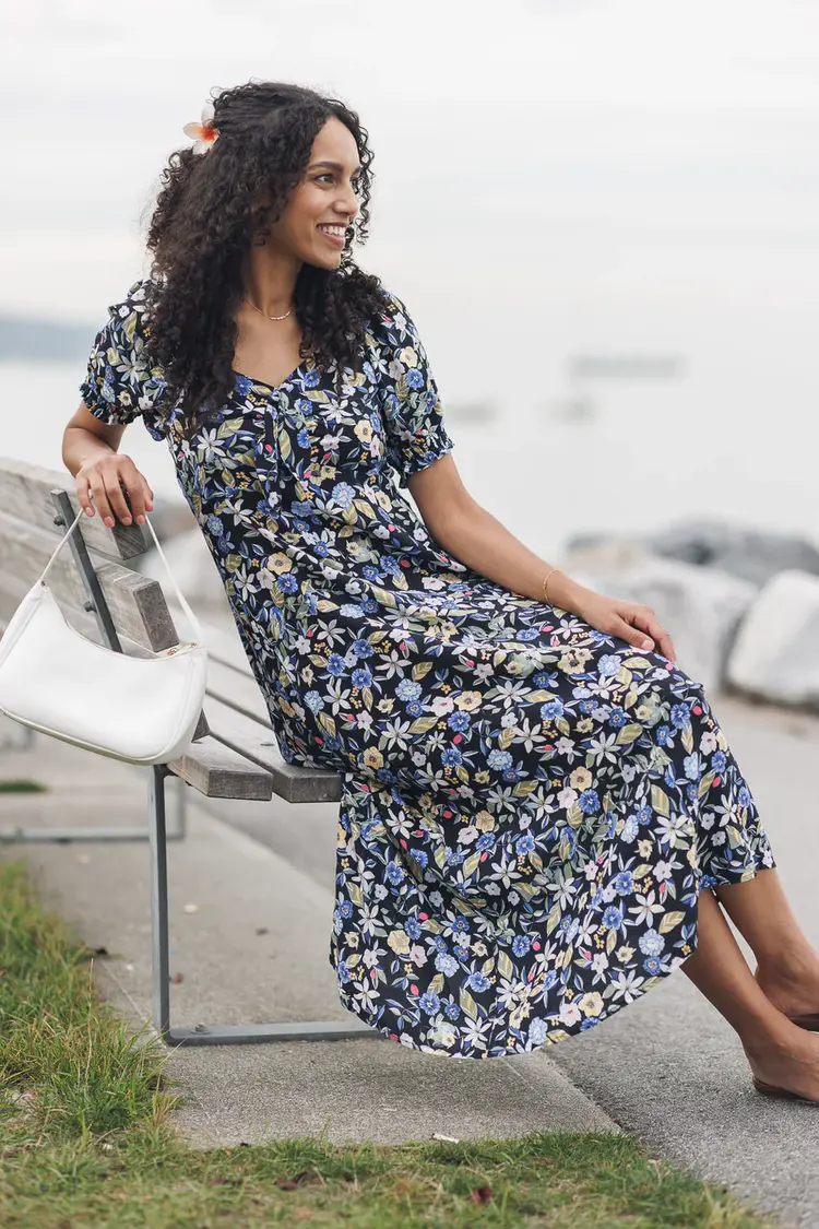 Papillon Papillon - Floral Puff Slv  Dress