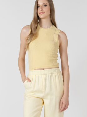 Black Tape Black Tape - Scalloped Pointelle Sweater Top