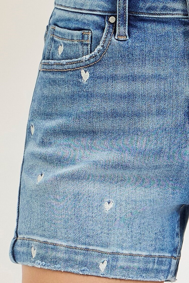 Risen Risen - 6638 Embroidery Heart Short
