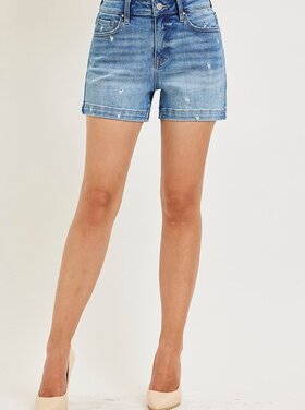 Risen Risen - 6638 Embroidery Heart Short