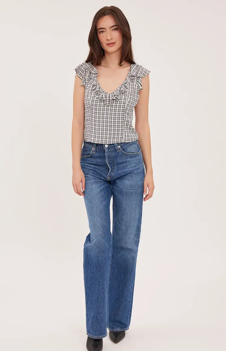 Gentle Fawn Gentle Fawn - AINSLEY Ruffled V-Neck top