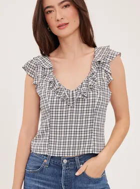 Gentle Fawn Gentle Fawn - AINSLEY Ruffled V-Neck top