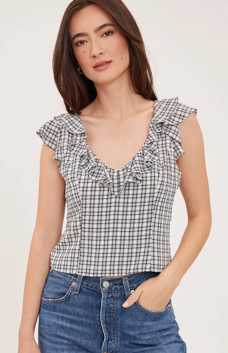 Gentle Fawn Gentle Fawn - AINSLEY Ruffled V-Neck top