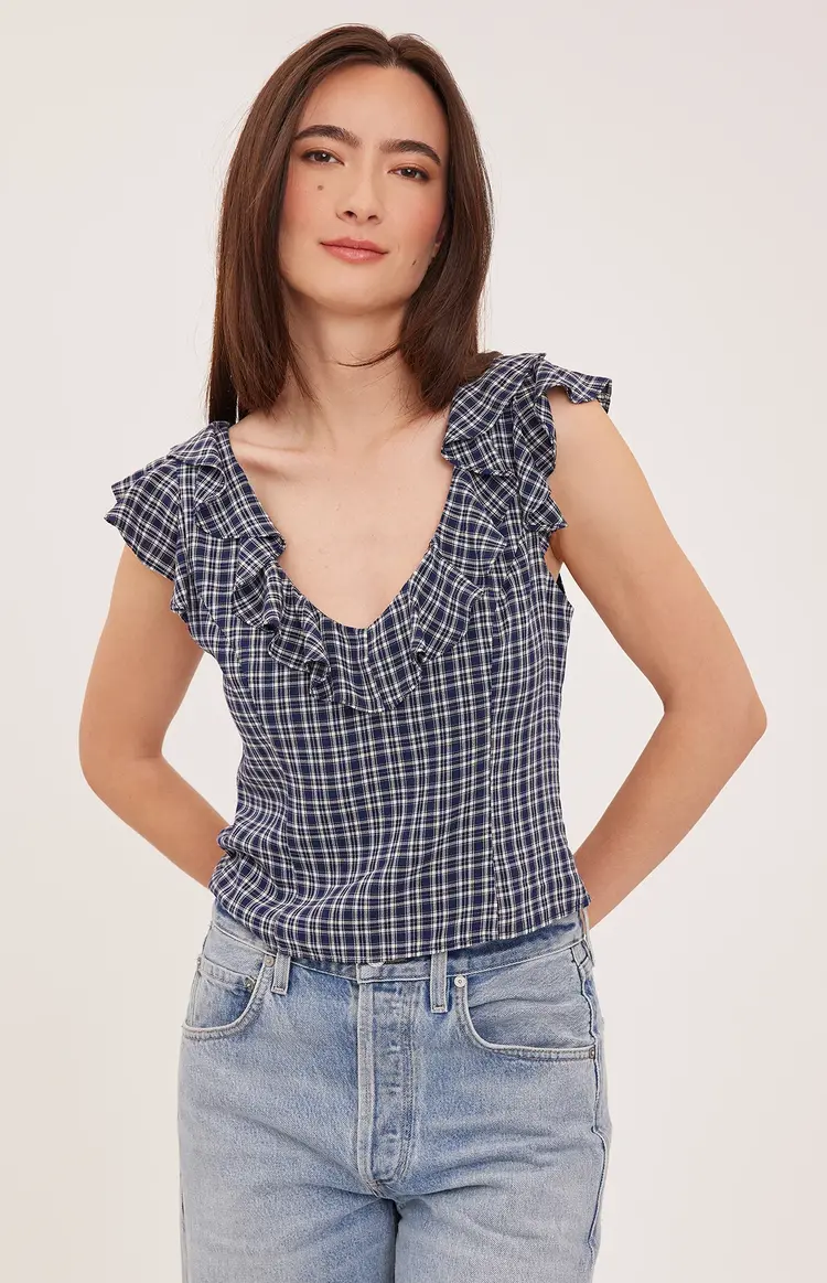 Gentle Fawn Gentle Fawn - AINSLEY Ruffled V-Neck top
