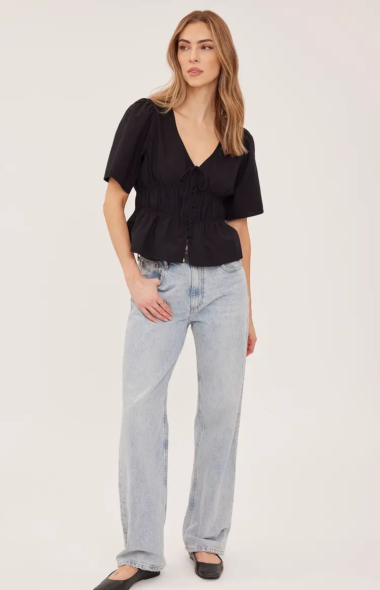Gentle Fawn Gentle Fawn - IONA Peplum Front Button Top