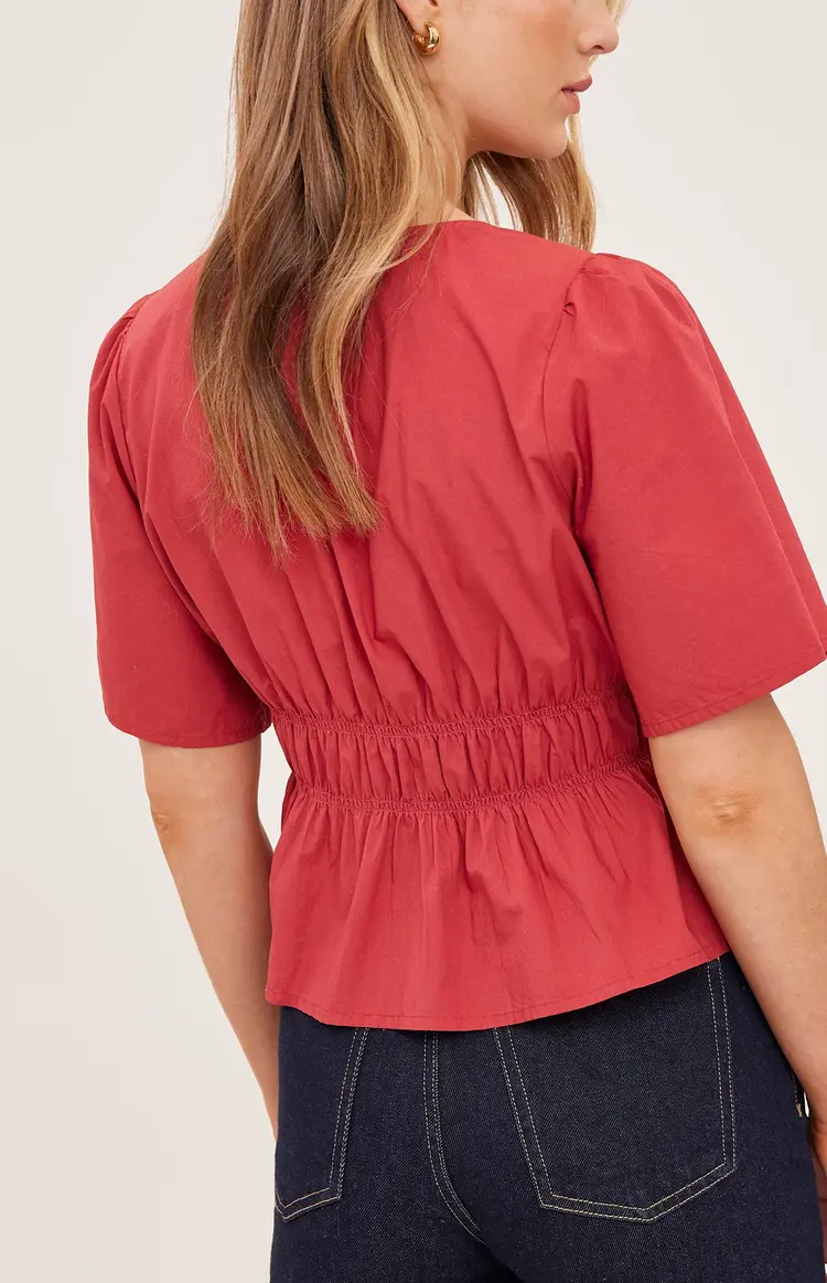 Gentle Fawn Gentle Fawn - IONA Peplum Front Button Top
