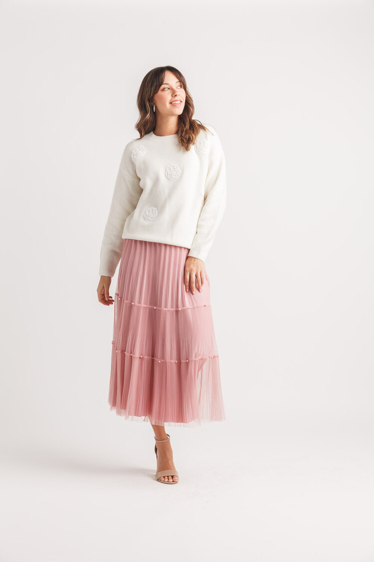 Papillon Papillon - Tiered Pleated Tulle Skirt