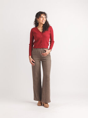 Papillon Papillon - Ribbed Cropped Cardigan