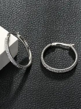 Hackney Nine Hackney Nine - YARA Medium Zirconia Hoop Earring S
