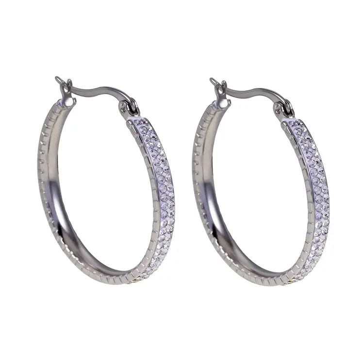 Hackney Nine Hackney Nine - YARA Medium Zirconia Hoop Earring S