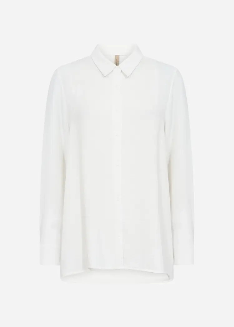 Soya Concept Soya Concept - CATH 13  LS Collared Button Down High/Low Blouse