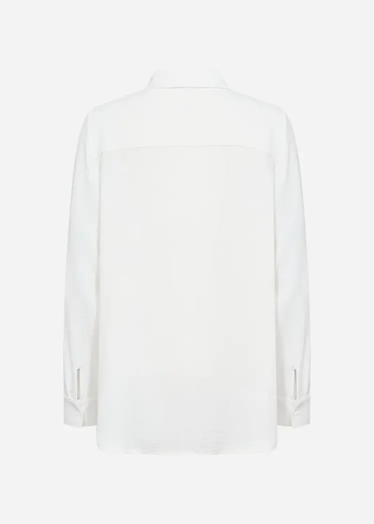 Soya Concept Soya Concept - CATH 13  LS Collared Button Down High/Low Blouse