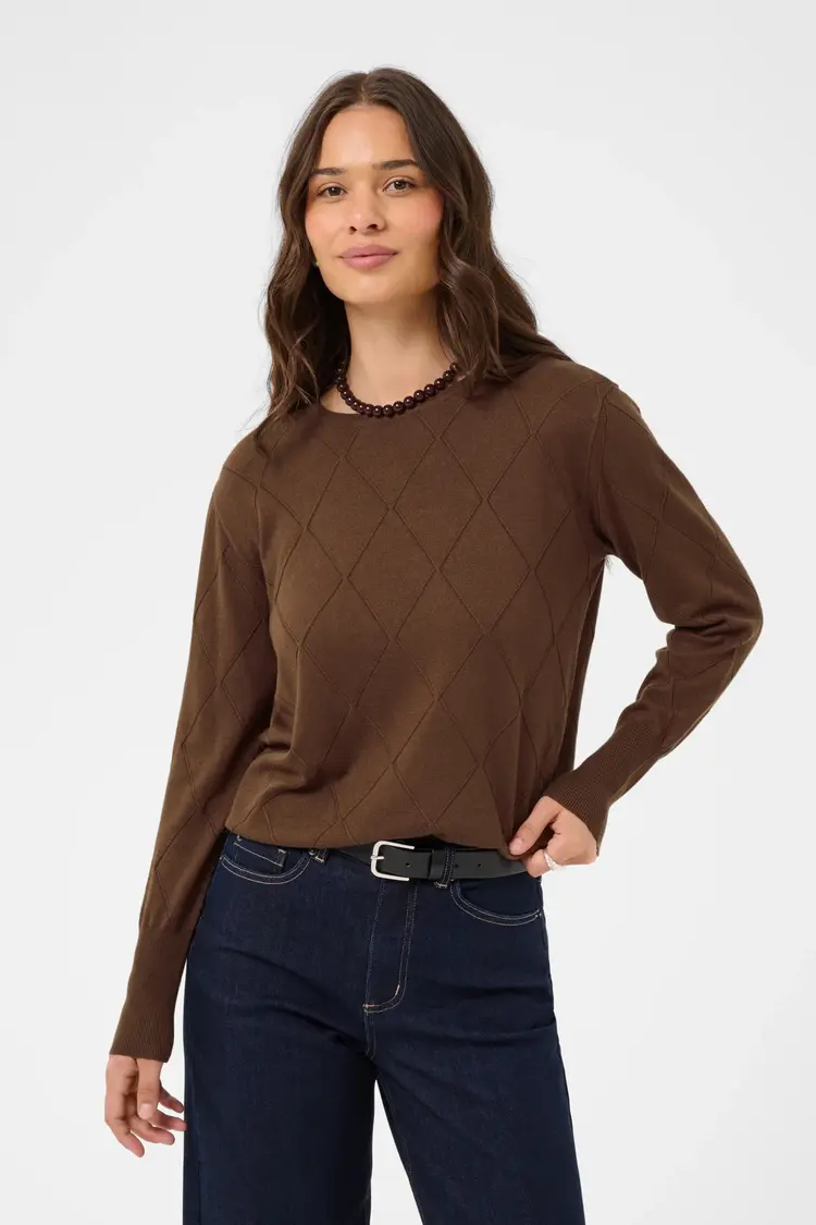 Kaffe Kaffe - LIZZA Argyle Pullover Sweater