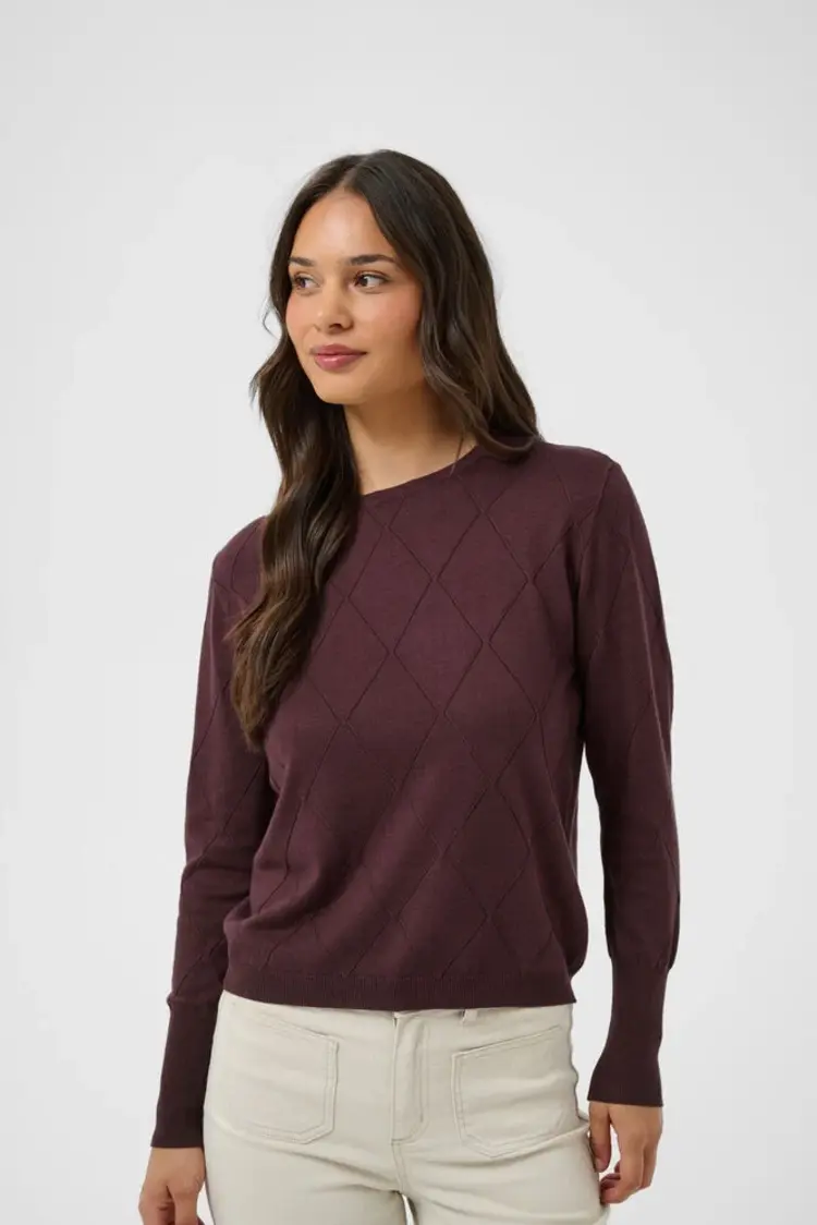 Kaffe Kaffe - LIZZA Argyle Pullover Sweater