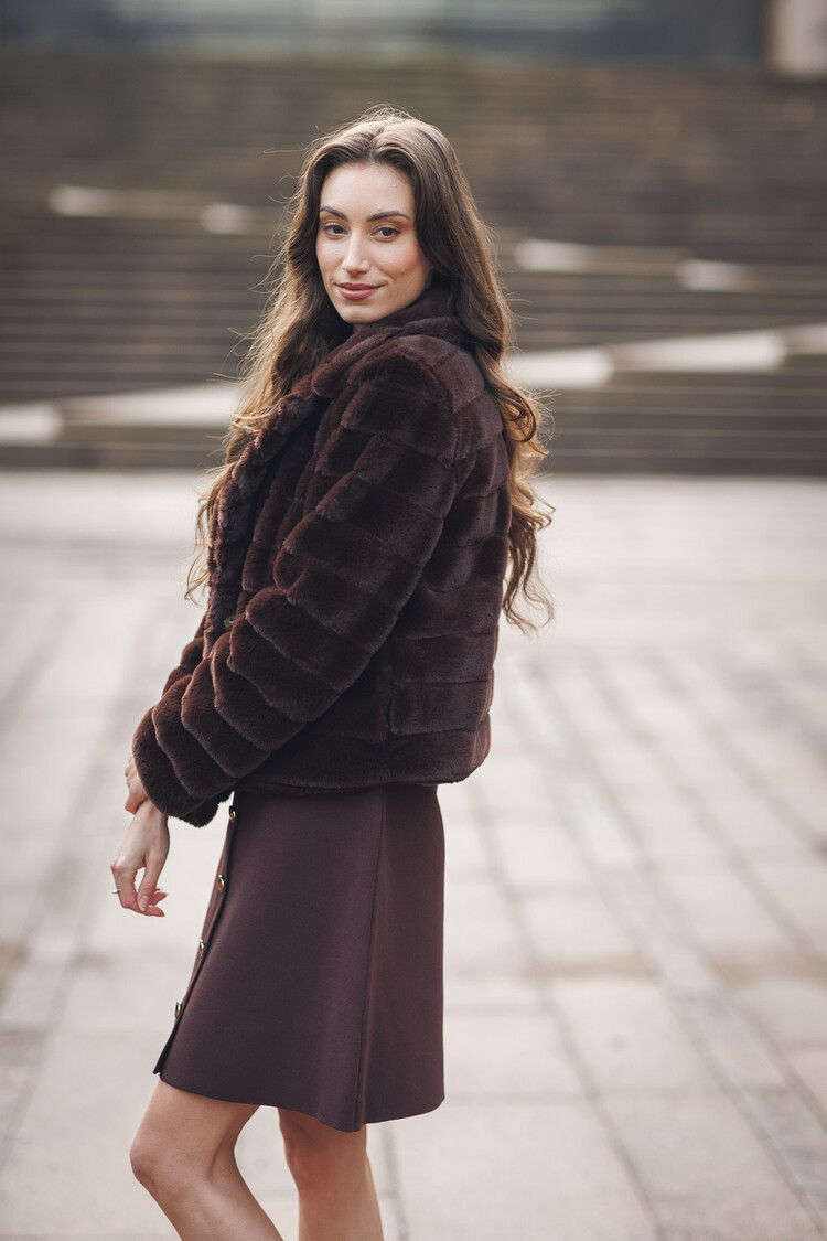 Papillon Papillon - Crop Faux Fur Jacket