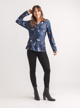 Papillon Papillon - Dog Print Henley