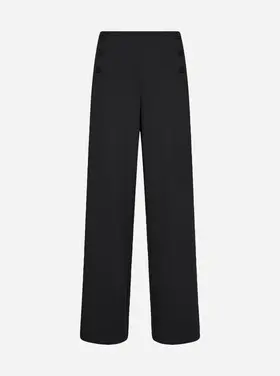 Soya Concept Soya Concept - SIHAM 102 Wide Leg Button Detail Pant