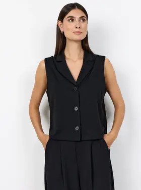 Soya Concept Soya Concept - SIHAM 99 Collared Vest w/Buttons