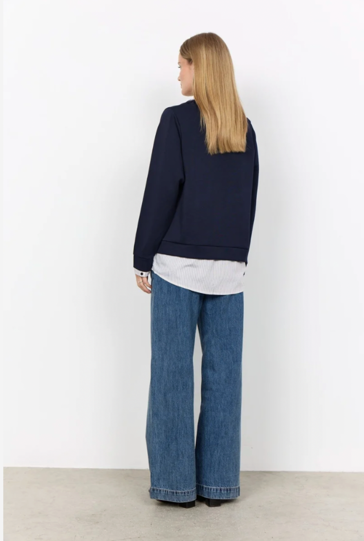 Soya Concept Soya Concept - BANU 336 Mock Layered Sweater