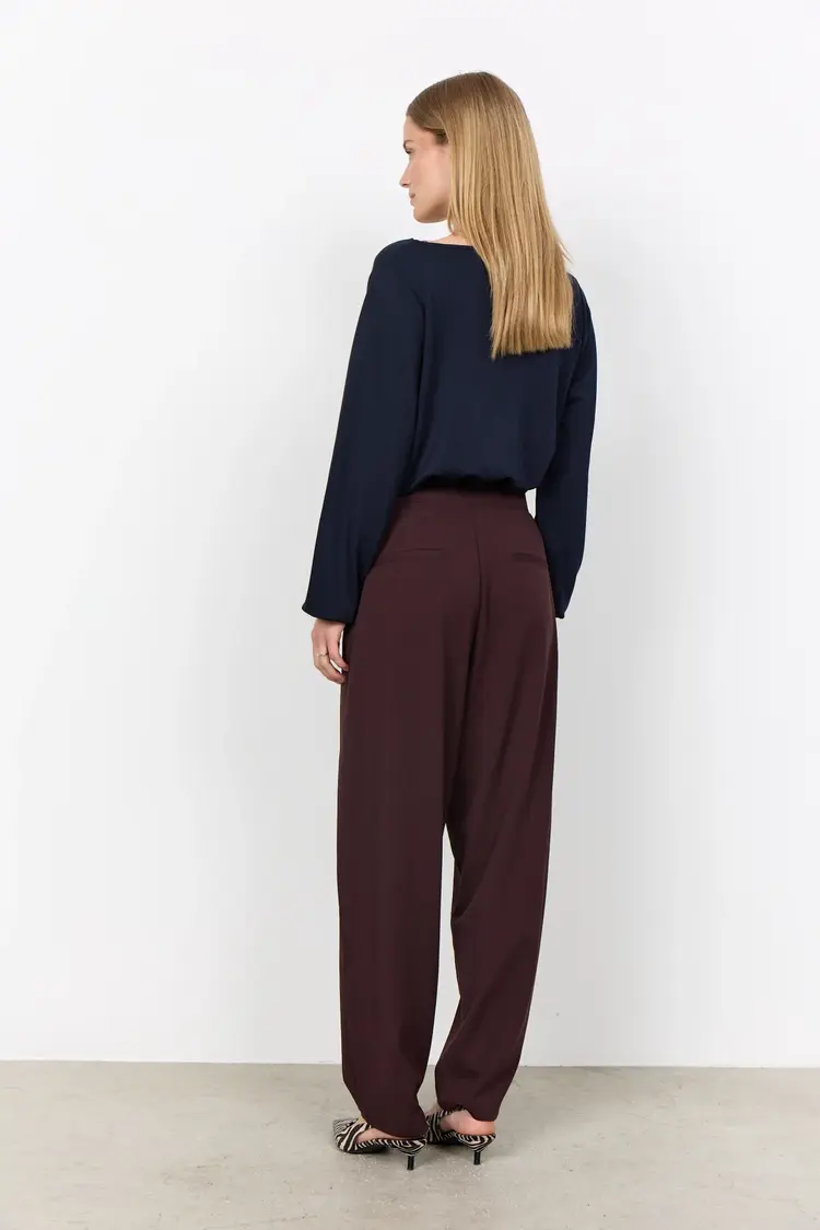 Soya Concept Soya Concept - BANU 333 Soft Draped Neckline LS Top