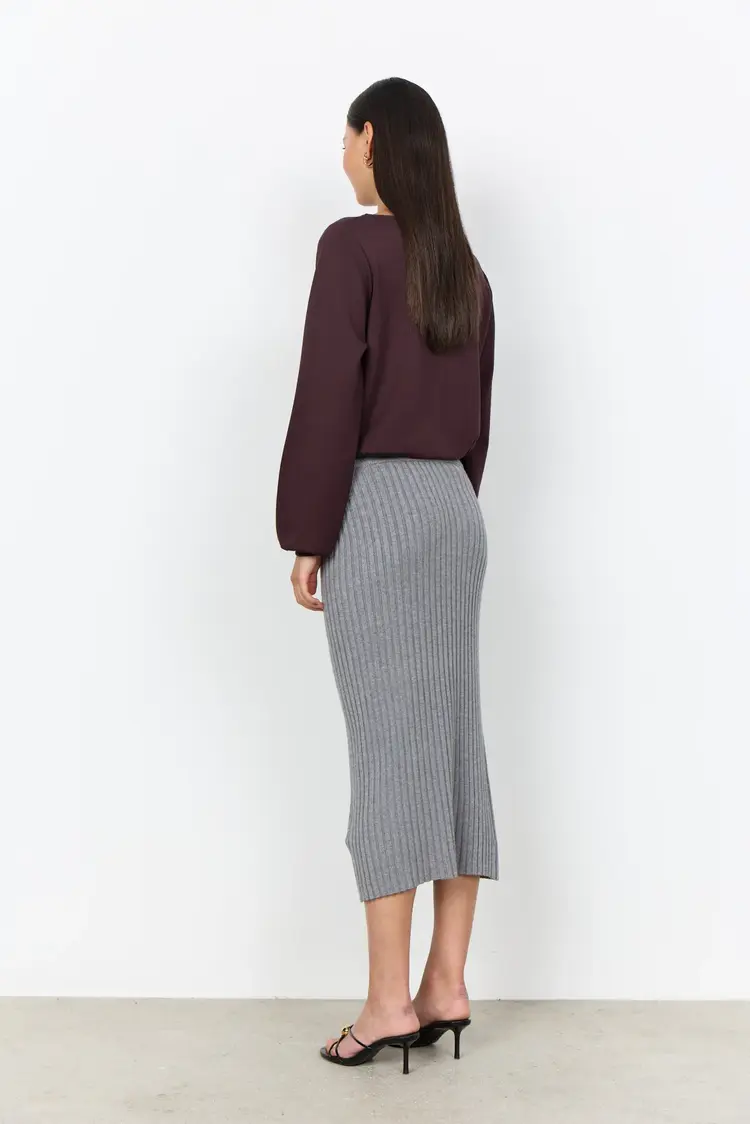 Soya Concept Soya Concept - BANU 333 Soft Draped Neckline LS Top